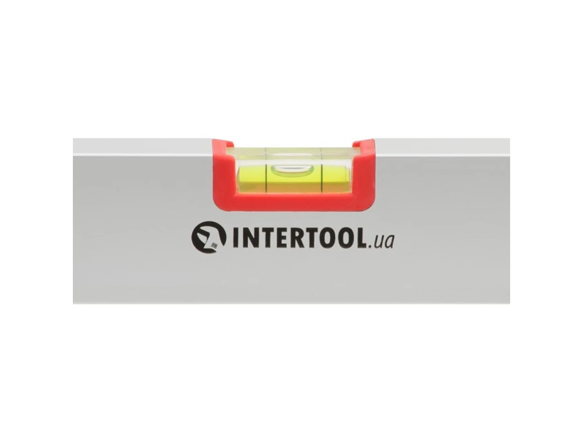 Рівень будівельний 600 мм, 3 вічка, перетин 21*46 мм INTERTOOL MT-1222 