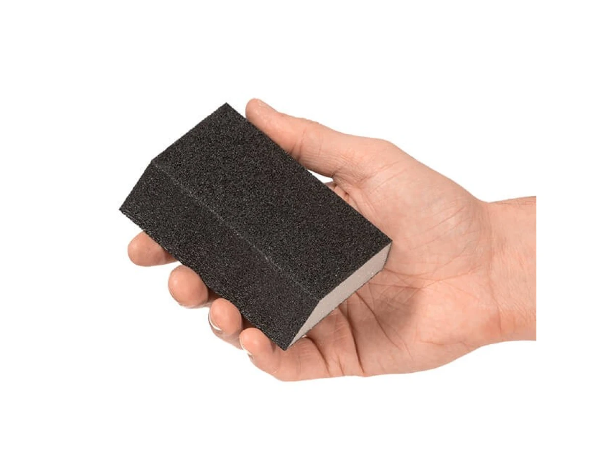 Губка для шліфування трапеція 110 * 75 * 54 * 25 мм, оксид алюмінію К180 INTERTOOL HT-0818 