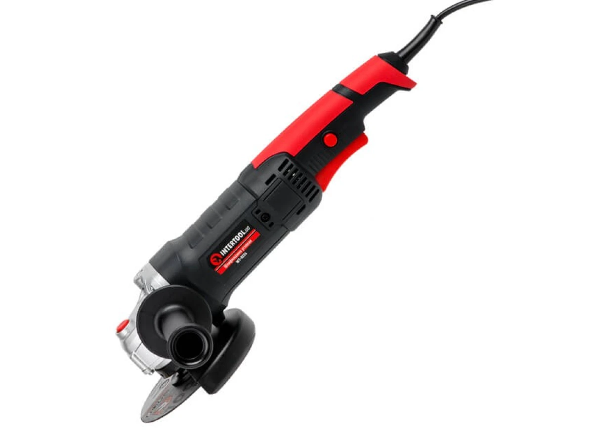 Шліфмашина кутова 1200 Вт, діаметр круга 125 мм, 11000 об/хв. INTERTOOL WT-0224 