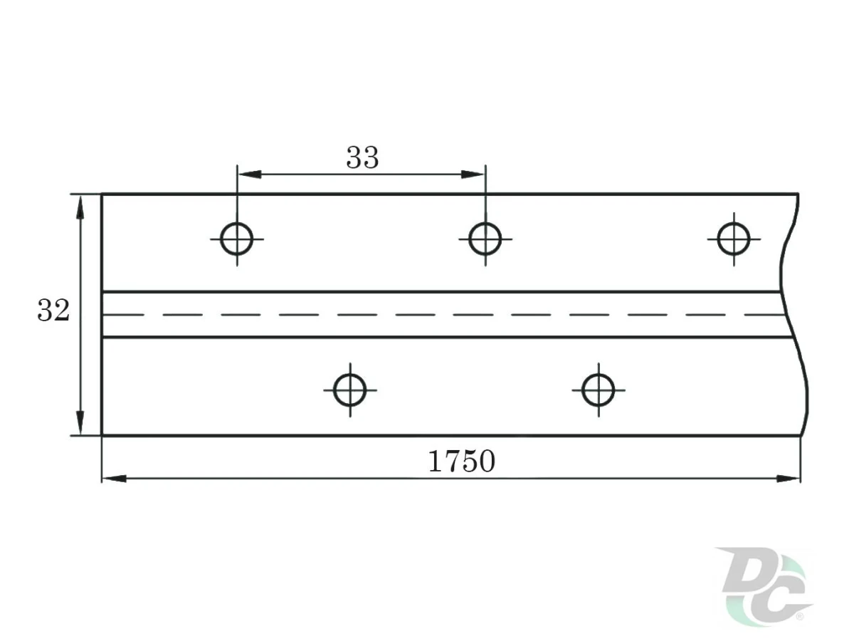 Петля рояльная золотая 1,75м 