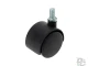 Ролик d-40 мм пластиковый Чёрный со штифтом ДС 