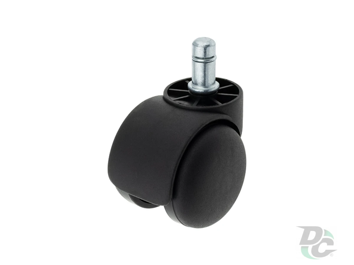 Ролик d-50 мм пластиковый Чёрный со штифтом для кресел ДС 