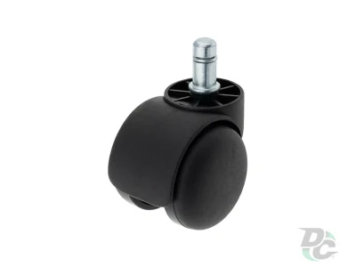 Ролик d-50 мм пластиковий Чорний зі штифтом для крісел ДС