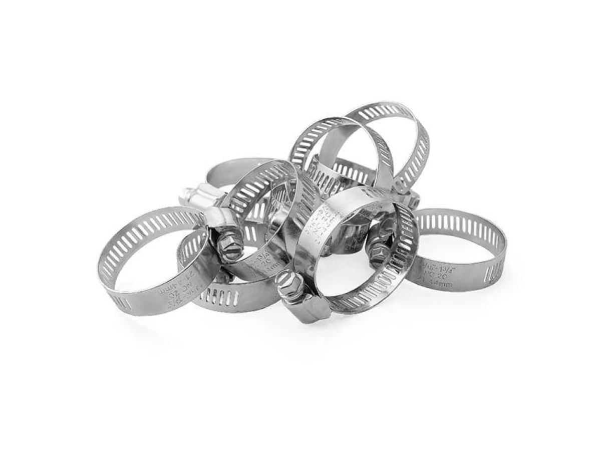 Хомут сталевий оцинкований 12,7 мм, D - 21-44 мм INTERTOOL TC-0122 