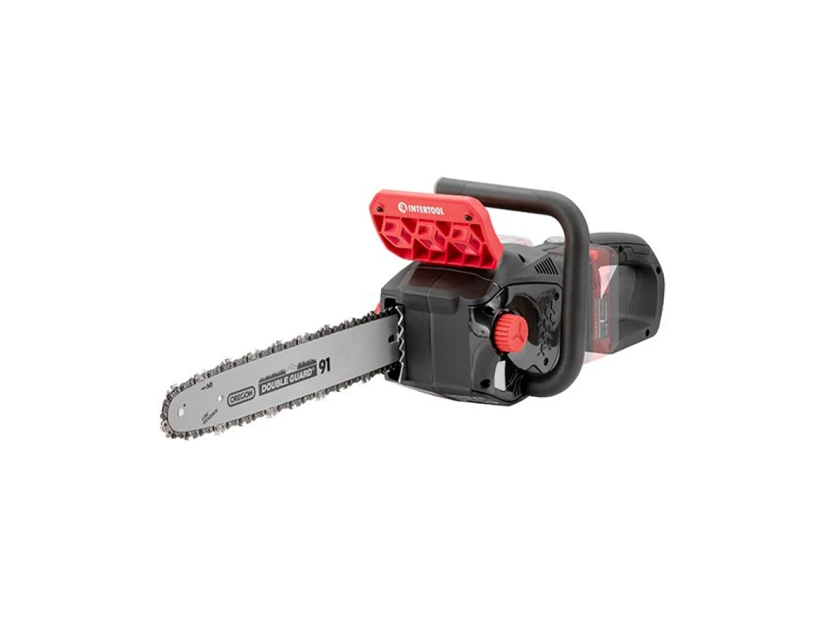 Пила цепная аккумуляторная с бесщеточным двигателем 40 В (2х20 В), шина 35 см, SDS-система натяжки цепи, без ЗУ и АКБ INTERTOOL WT-9211 