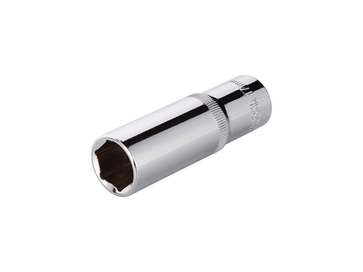 Головка шестигранна подовжена 1/2", 17*78 мм CrV INTERTOOL ET-0117 