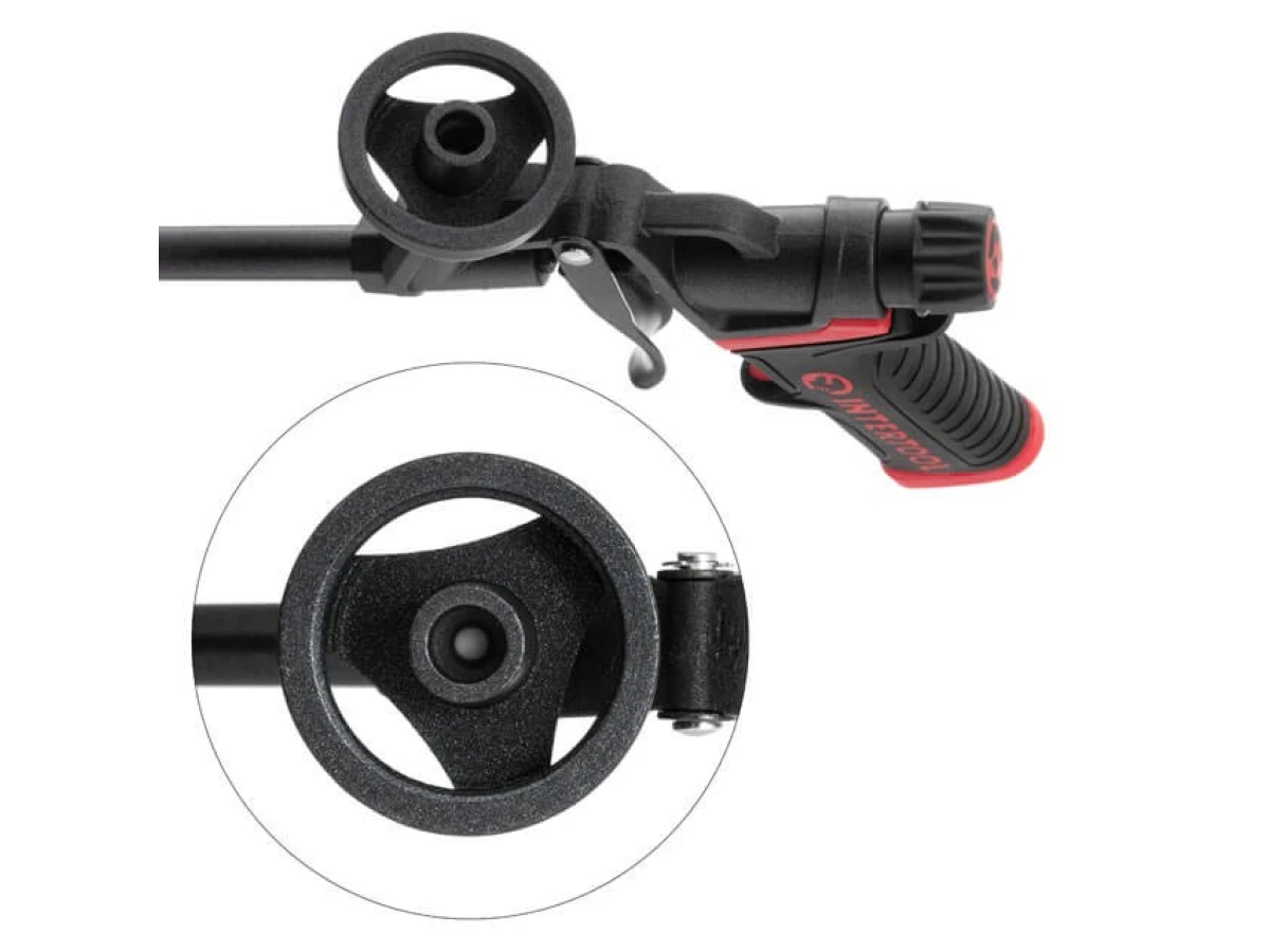 Пистолет для монтажной пены с полным тефлоновым покрытием профессиональный + 4 насадки INTERTOOL PT-0610 