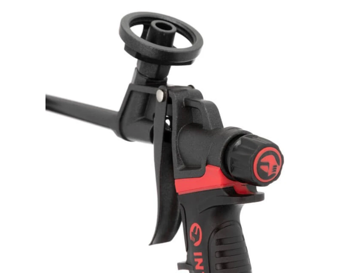 Пистолет для монтажной пены с полным тефлоновым покрытием профессиональный + 4 насадки INTERTOOL PT-0610 