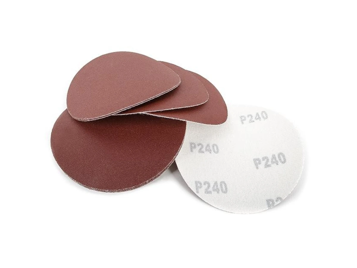 Круг наждачний самоклеючий 125 мм, папір клас С, щільність 120 г/м2, К240, уп. 10од. INTERTOOL BT-0524 