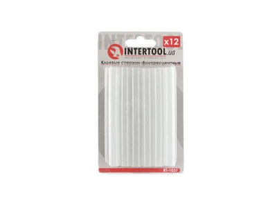 Комплект стрижнів клейових флуоресцентних 11,2 мм * 100 мм, 12 шт INTERTOOL RT-1037
