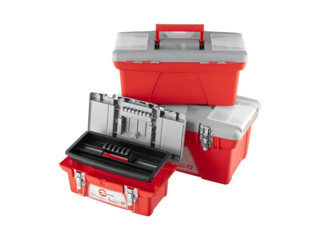 Комплект ящиків для інструменту з метал. замками 3 од. (BX-0513 13" / BX-0516 16" / BX-0518 18") INTERTOOL BX-0503 