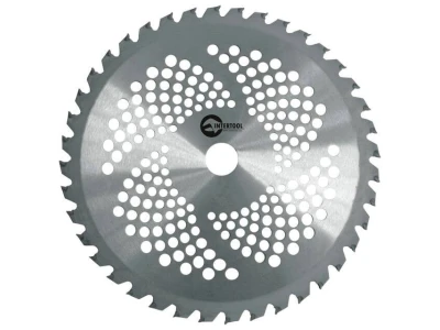 Ніж для мотокоси 255*25.4 мм, 40 зуб'їв, з твердосплавними напайками INTERTOOL DT-2239