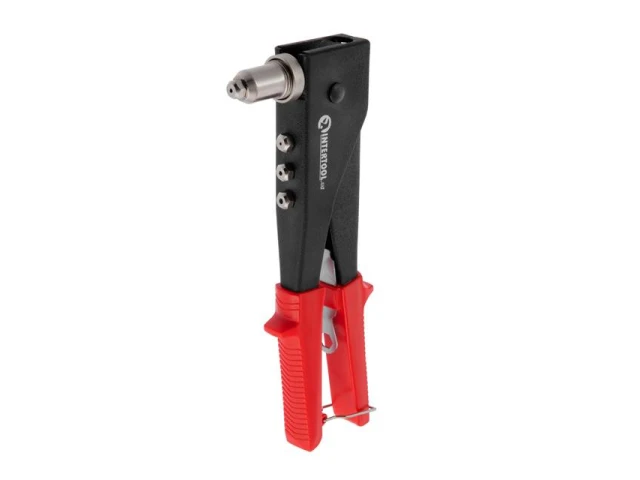 Пістолет заклепувальний ручний, діаметр заклепки 3.2; 4; 4.8 мм (з поворотом на 90°) INTERTOOL RT-0002 