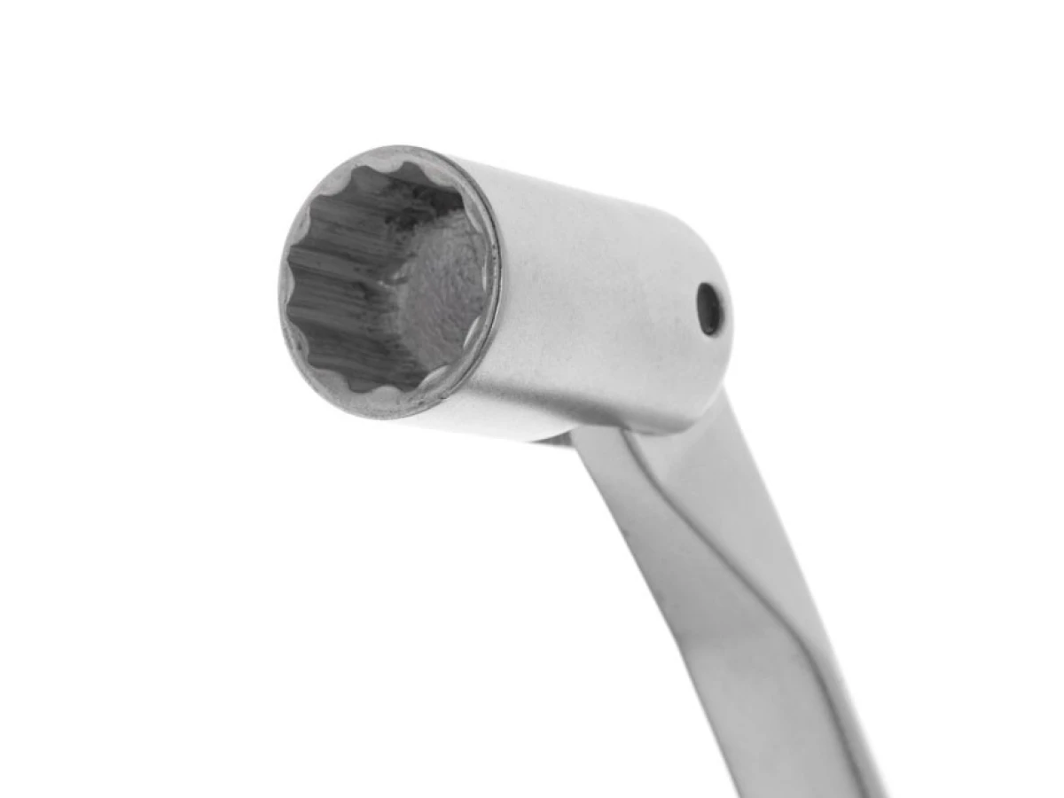 Ключ ріжково-накидний шарнірний 15 мм, CrV, покриття сатин-хром INTERTOOL XT-1415 