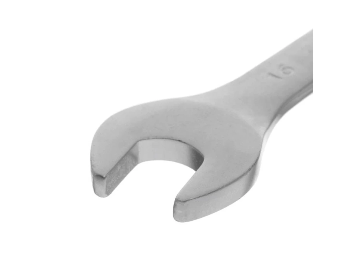 Ключ ріжково-накидний шарнірний 16 мм, CrV, покриття сатин-хром INTERTOOL XT-1416 