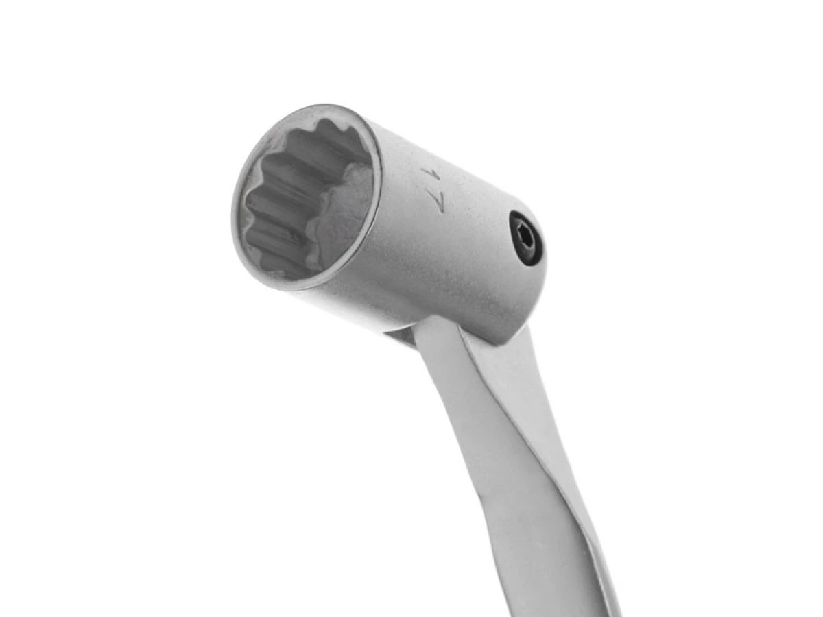 Ключ ріжково-накидний шарнірний 17 мм, CrV, покриття сатин-хром, INTERTOOL XT-1417 