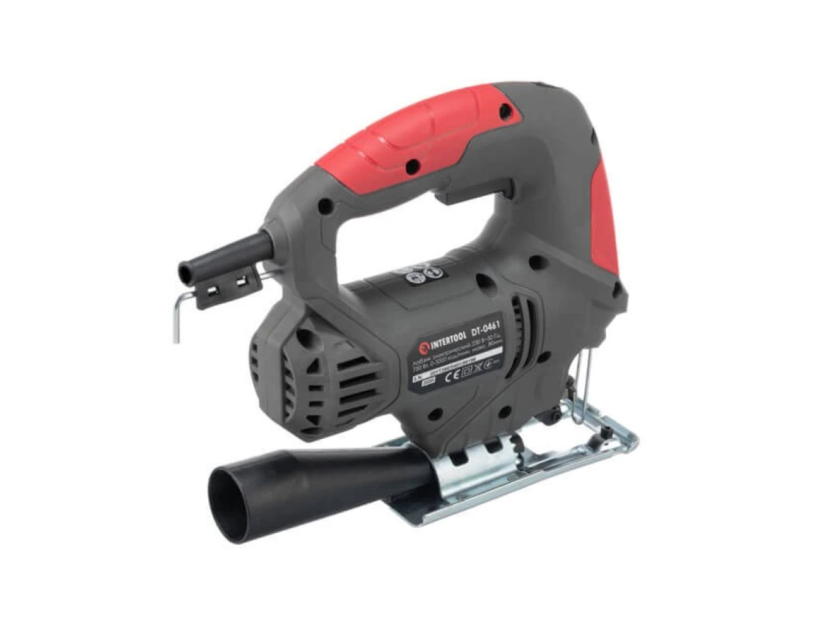 Электролобзик 750 Вт, 0-3000 ход/мин, глубина распила 80 мм INTERTOOL DT-0461 