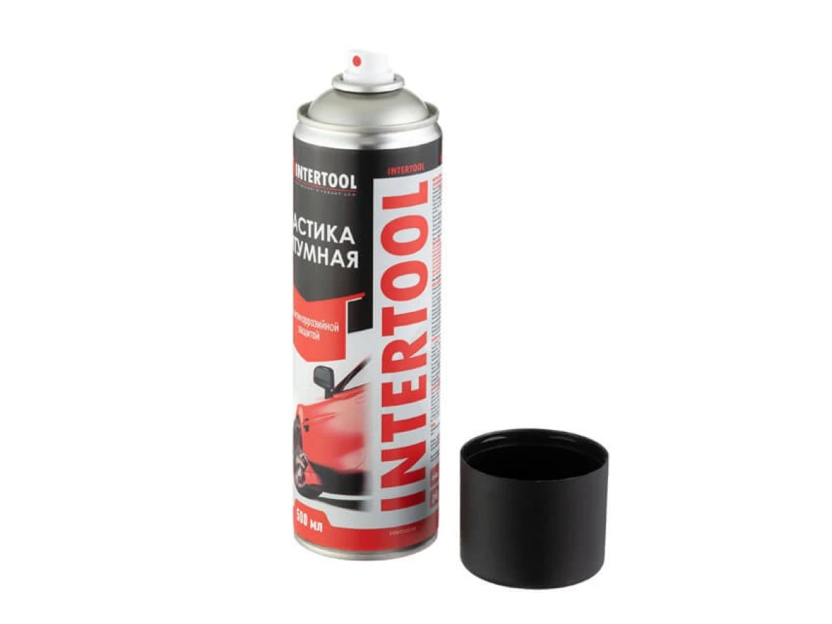 Мастика битумная, аэрозоль 500 мл INTERTOOL FS-6850 