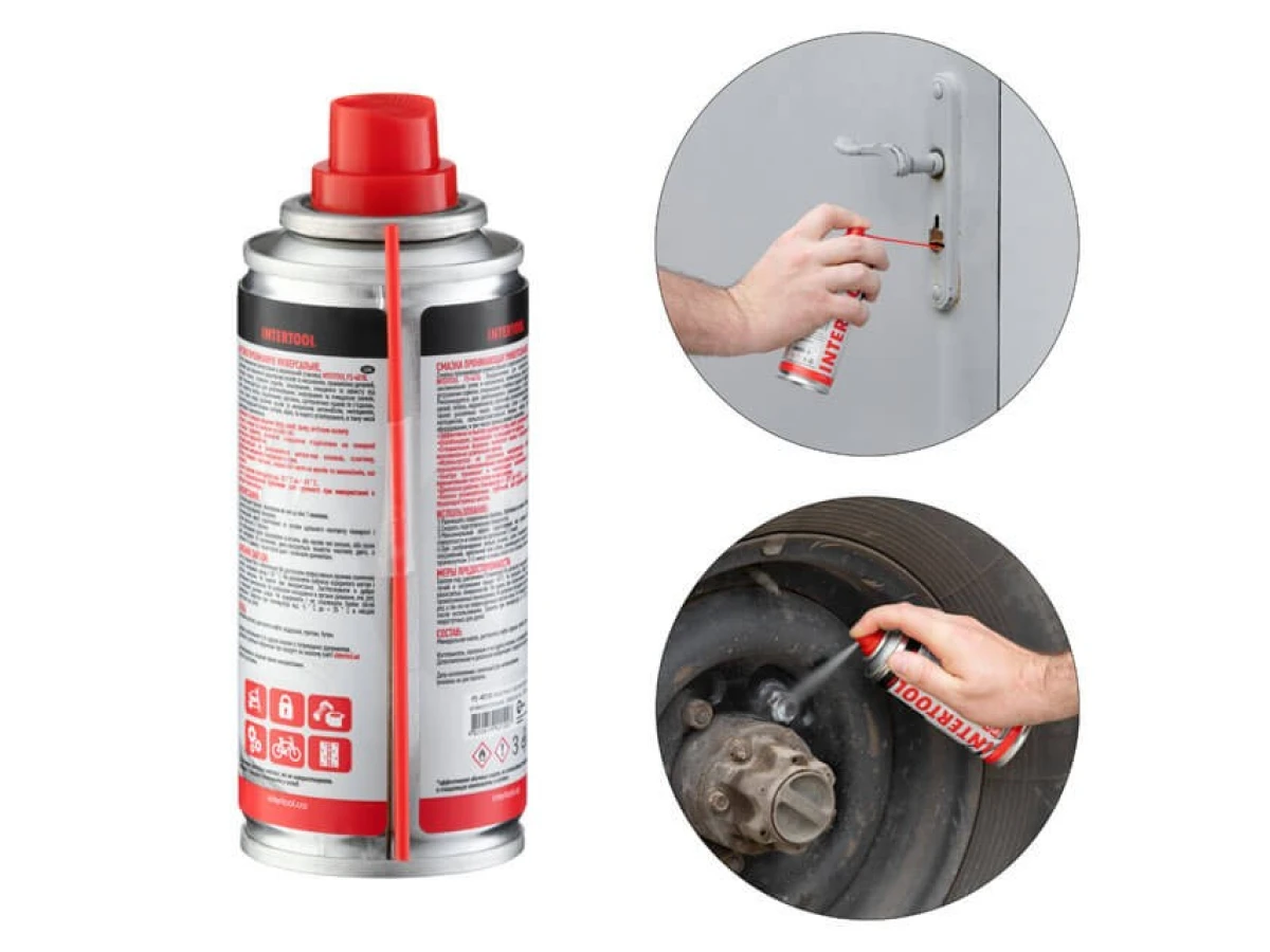 Мастило проникаюче універсальне, аерозоль 100 мл. INTERTOOL FS-4010 