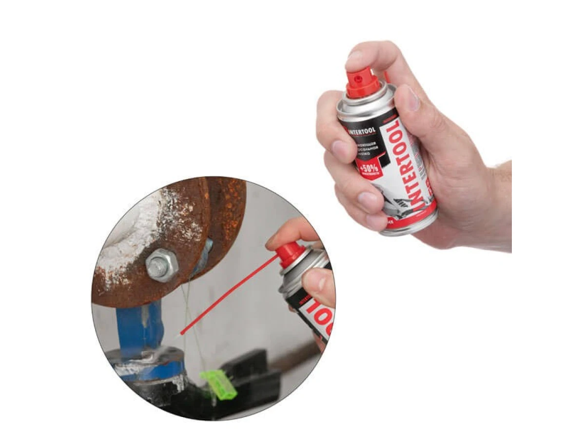 Мастило проникаюче універсальне, аерозоль 100 мл. INTERTOOL FS-4010 