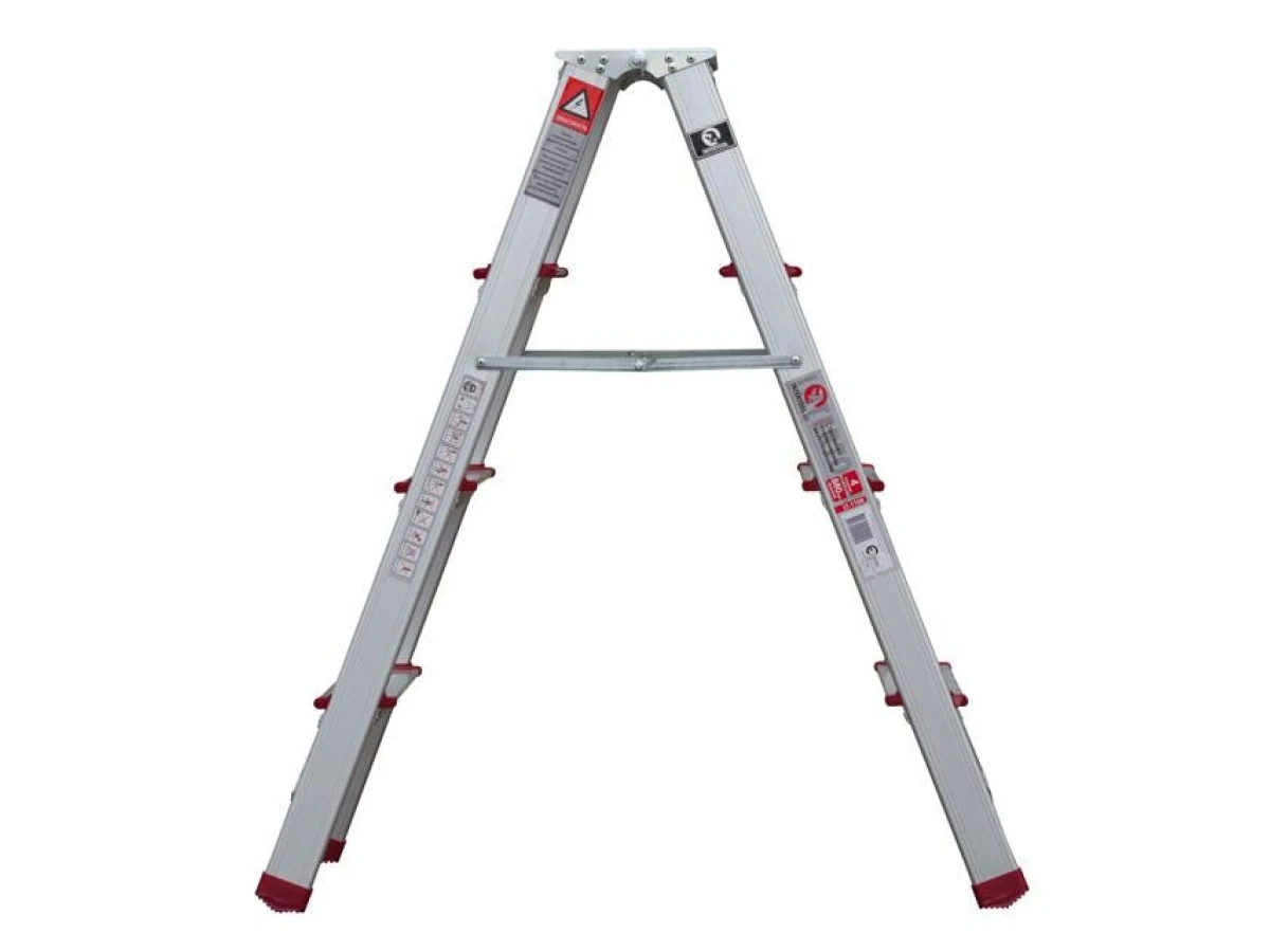 Стремянка алюминиевая двусторонняя 4 ступени, высота 876 мм INTERTOOL LT-1104 