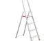 Стремянка алюминиевая 4 ступени, высота до платформы 850 мм INTERTOOL LT-1004 