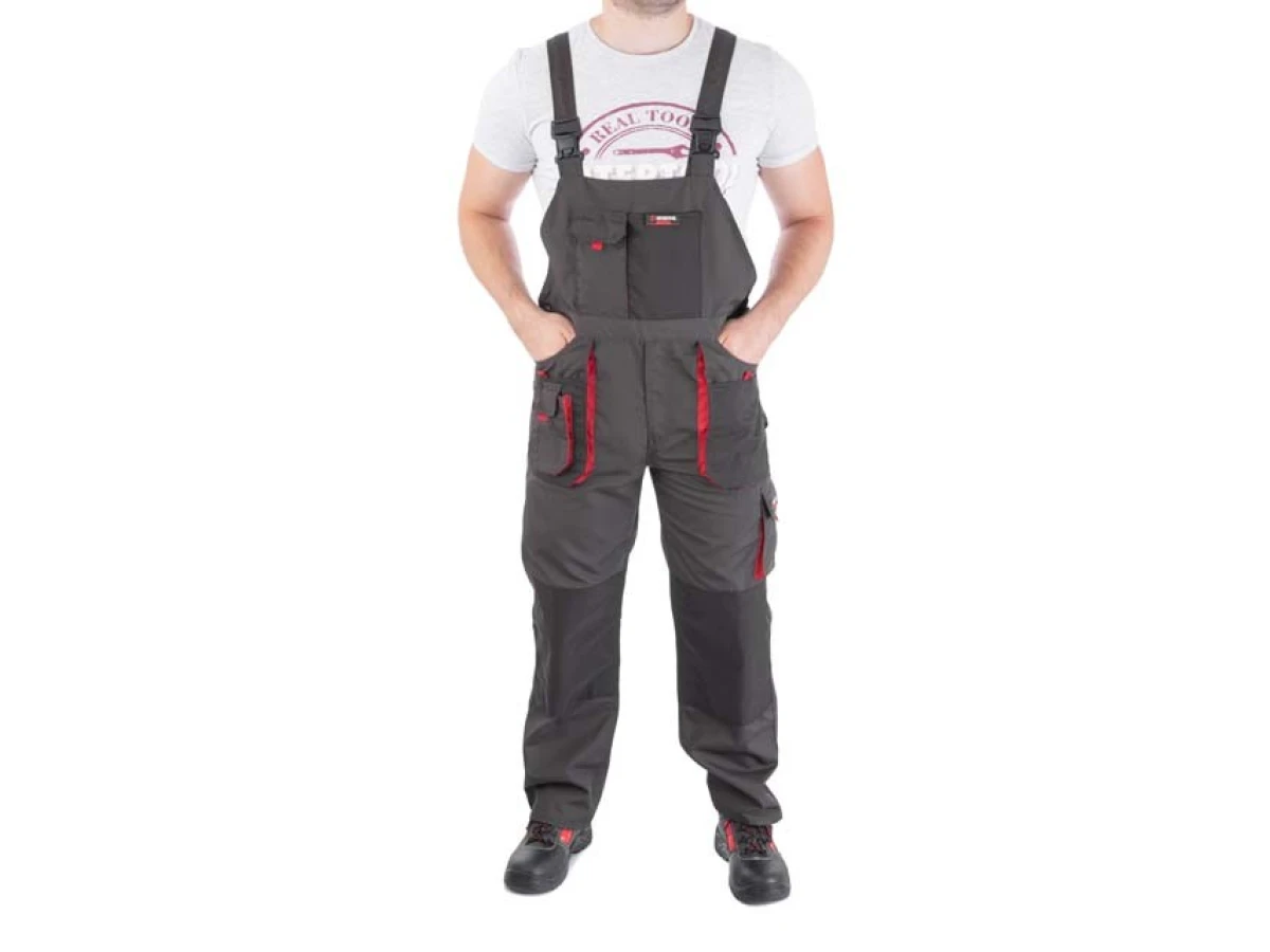 Напівкомбінезон робочий 80% поліестер, 20% бавовна, щільність 260 г / м2, L INTERTOOL SP-3023 