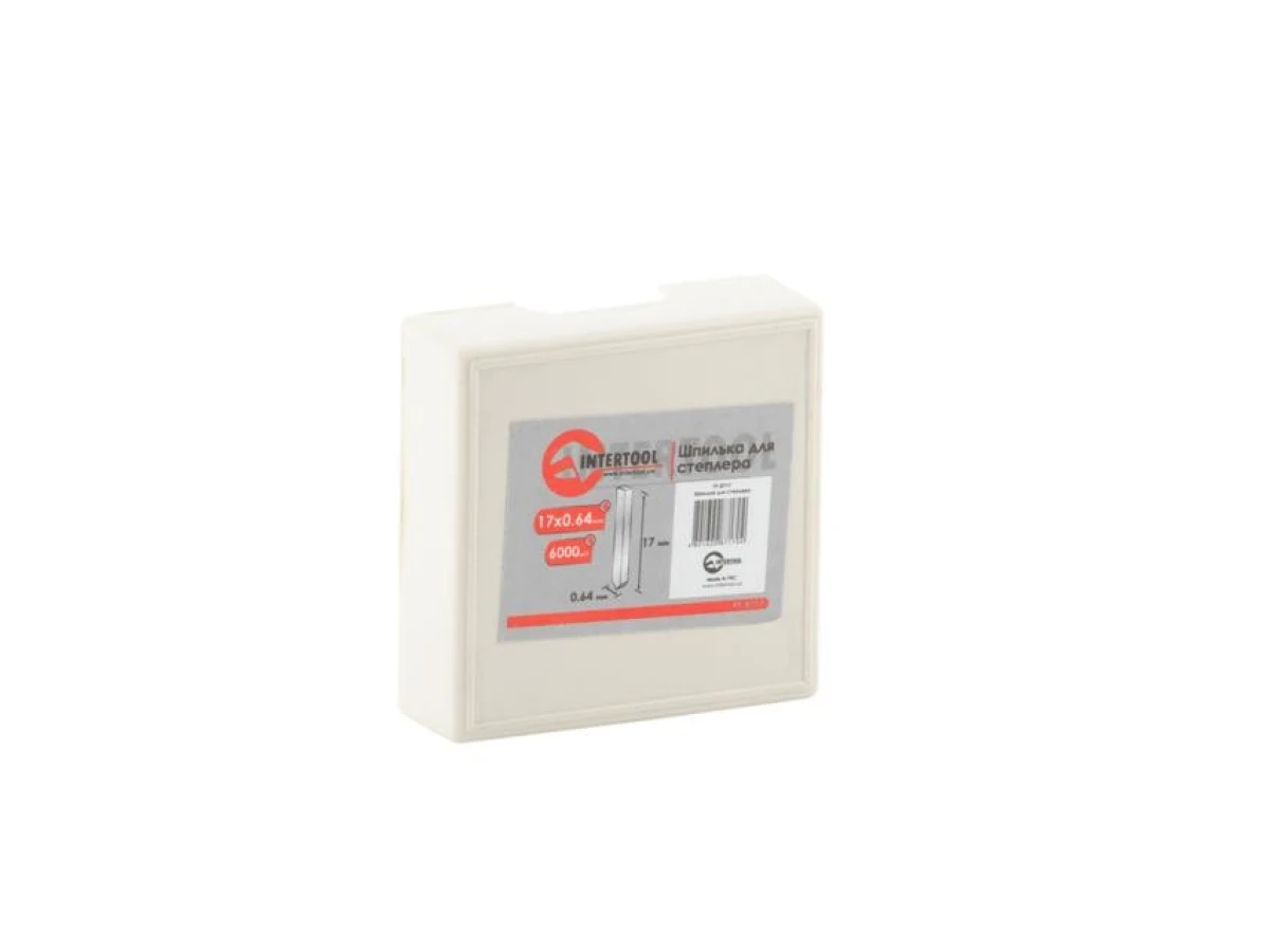 Шпилька для степлера 17мм d = 0.64мм 6000шт/упак INTERTOOL PT-8717 