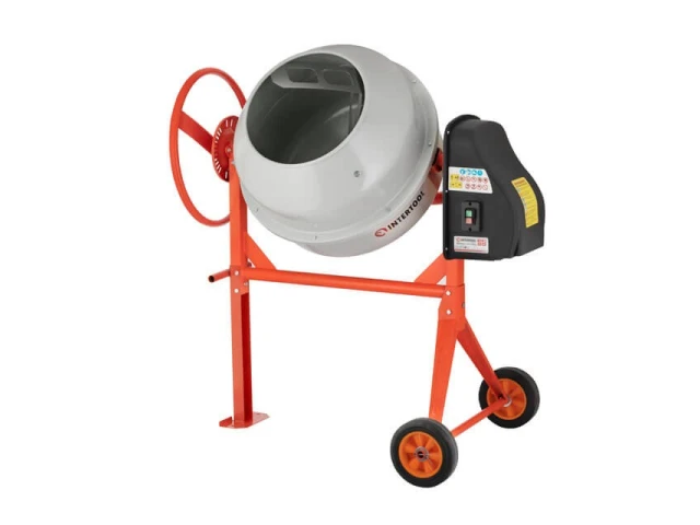 Бетоносмеситель 550 Вт, 140 л, 24-29 об/мин INTERTOOL DT-9140 