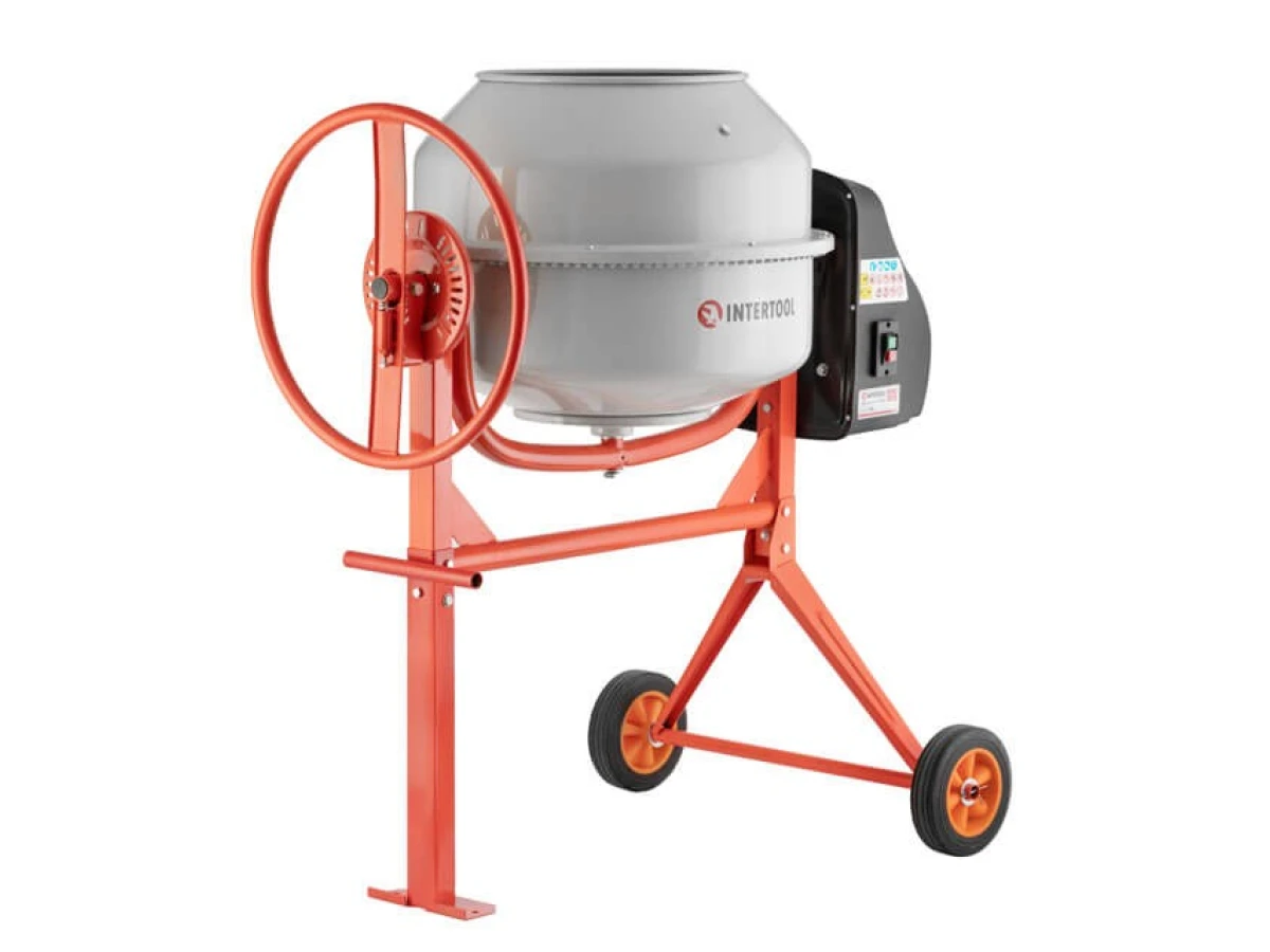 Бетоносмеситель 550 Вт, 140 л, 24-29 об/мин INTERTOOL DT-9140 