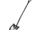 Лопата штикова, металева ручка, 198х288х1200 мм INTERTOOL FT-2011 