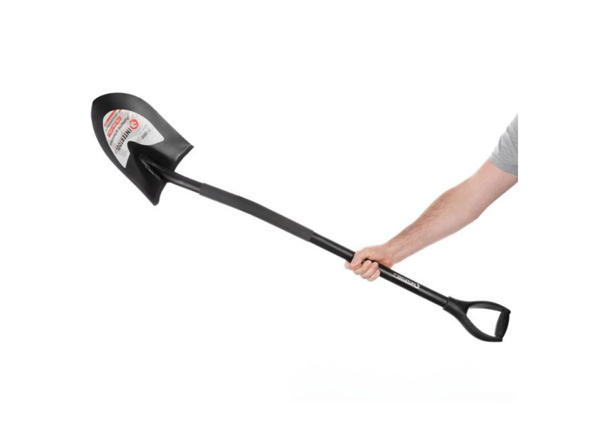 Лопата штикова, металева ручка, 198х288х1200 мм INTERTOOL FT-2011 