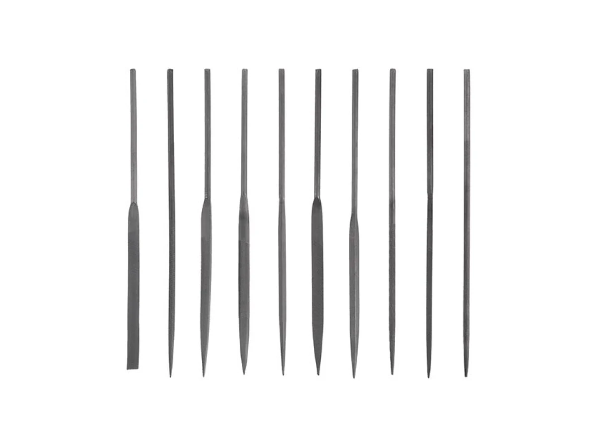 Набор надфилей 10 шт., 140 мм, без ручек INTERTOOL HT-3707 