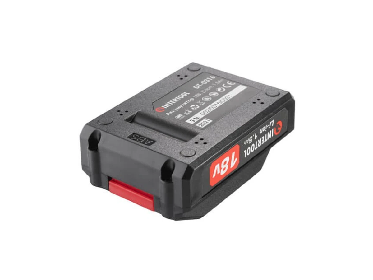 Акумулятор 18 В, літій-іон, 1.5 Аг, для шурупокрута DT-0315 INTERTOOL DT-0316 