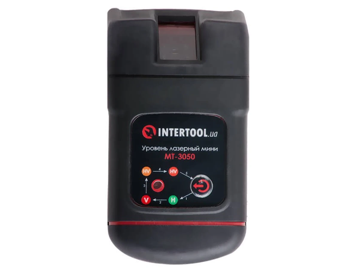 Уровень лазерный мини, 2 лазерные головки INTERTOOL MT-3050 