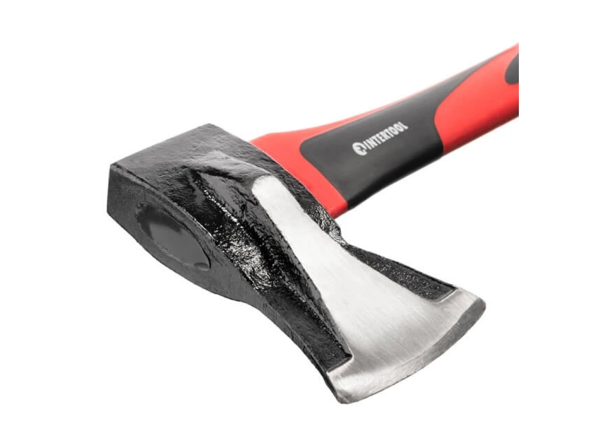 Колун кований 1000 г, ручка з фібергласу INTERTOOL HT-0274 