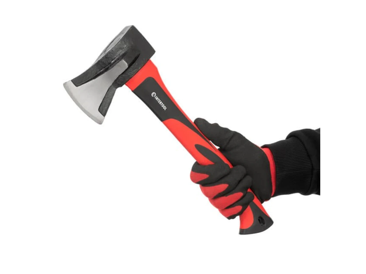 Колун кований 1000 г, ручка з фібергласу INTERTOOL HT-0274 