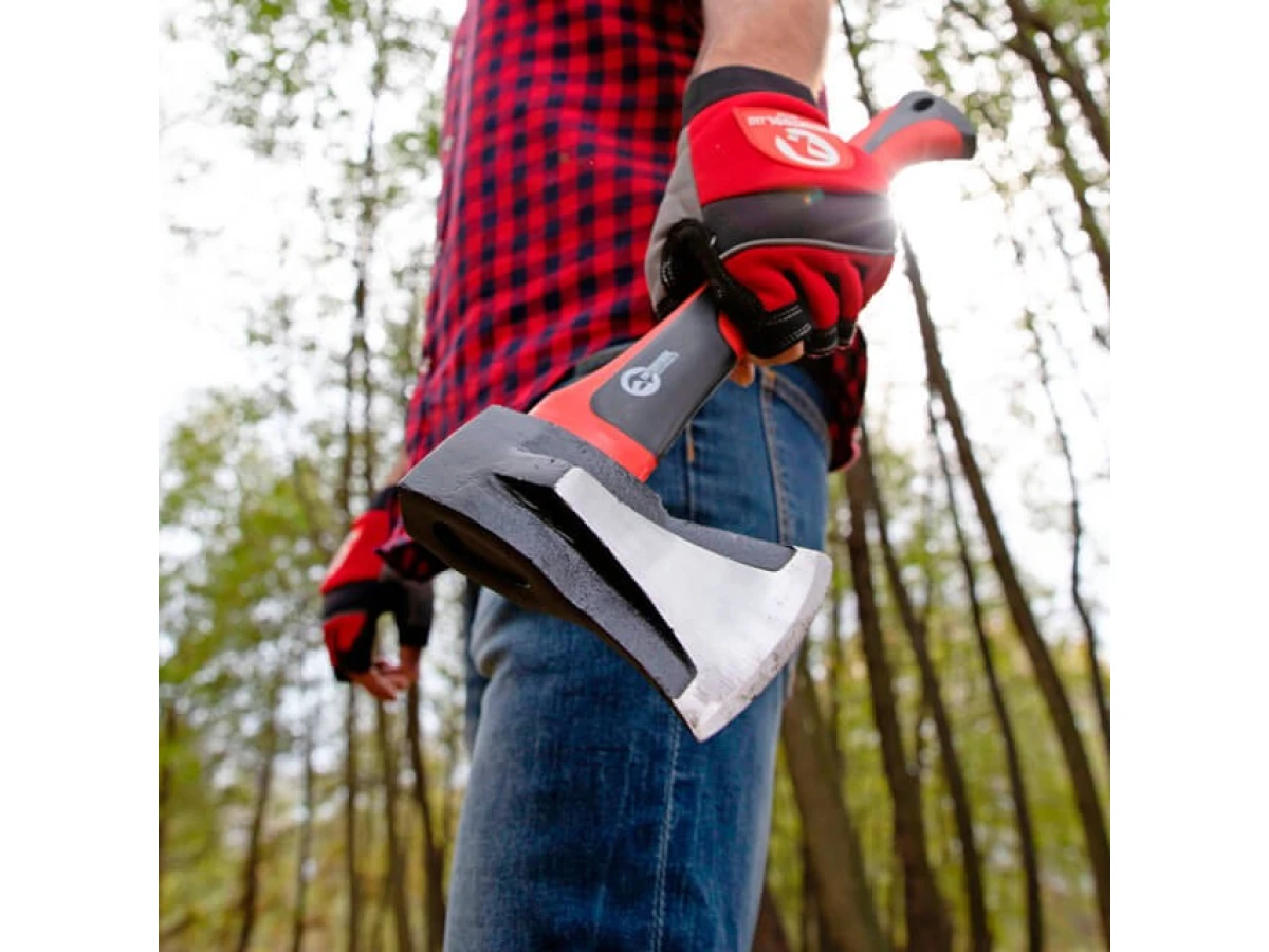 Колун кований 1000 г, ручка з фібергласу INTERTOOL HT-0274 