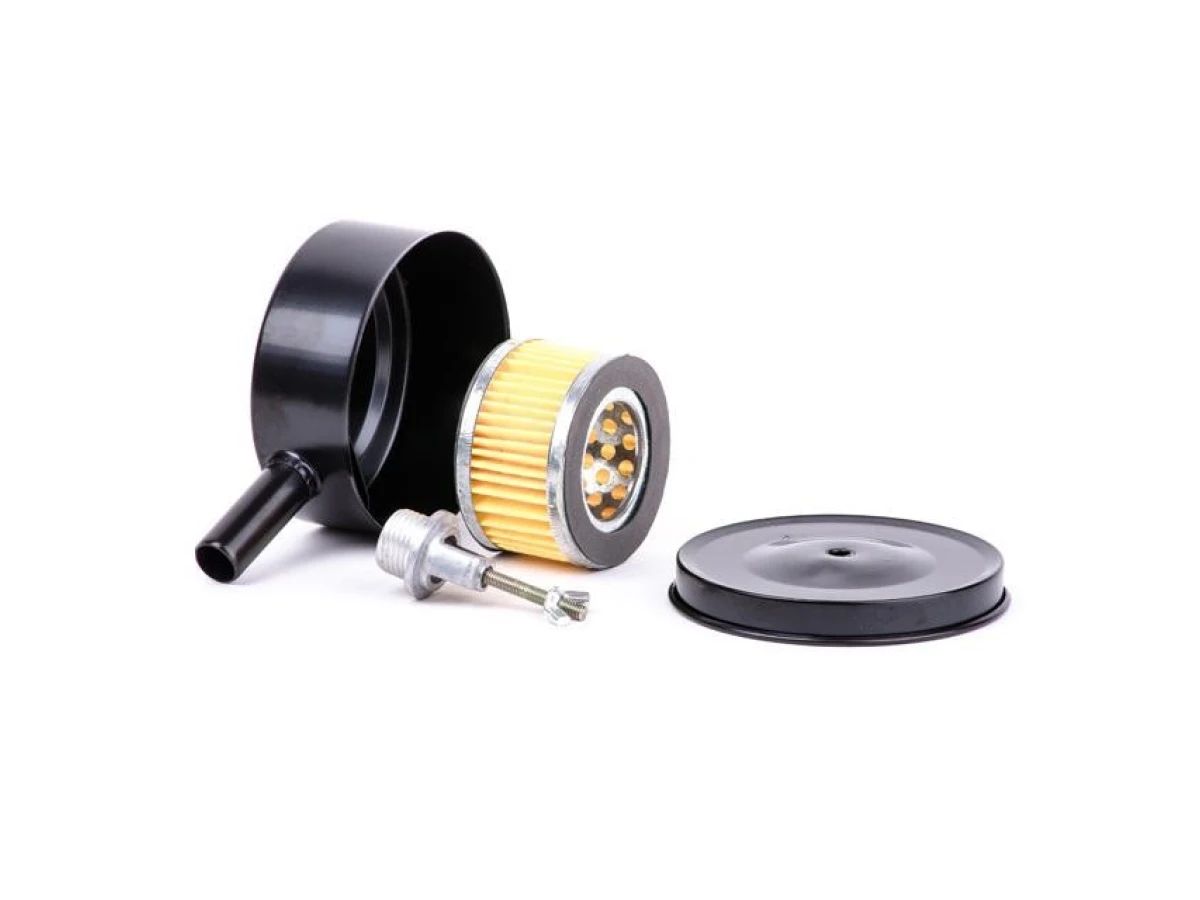 Воздушный фильтр для компрессора, диаметр резьбы M20, металлический корпус, сменный бумажный фильтрующий элемент, к PT-0004 / 0007 / 0010 / 0013 / 0014 / 0020 / 0036 INTERTOOL PT-9071 