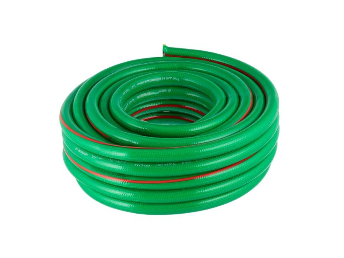 Шланг для воды 4-х слойный, 3/4", 20 м, армированный, PVC INTERTOOL GE-4123 