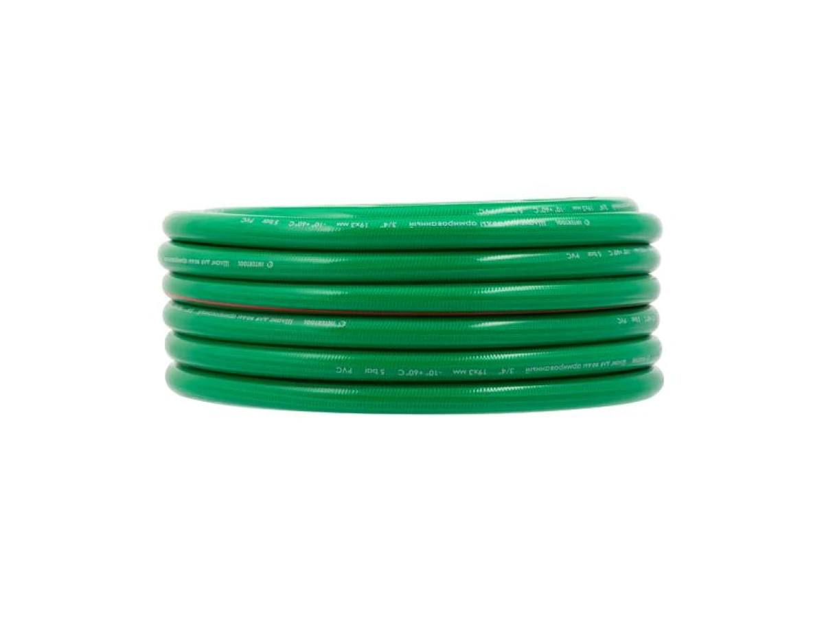 Шланг для воды 4-х слойный, 3/4", 30 м, армированный, PVC INTERTOOL GE-4125 
