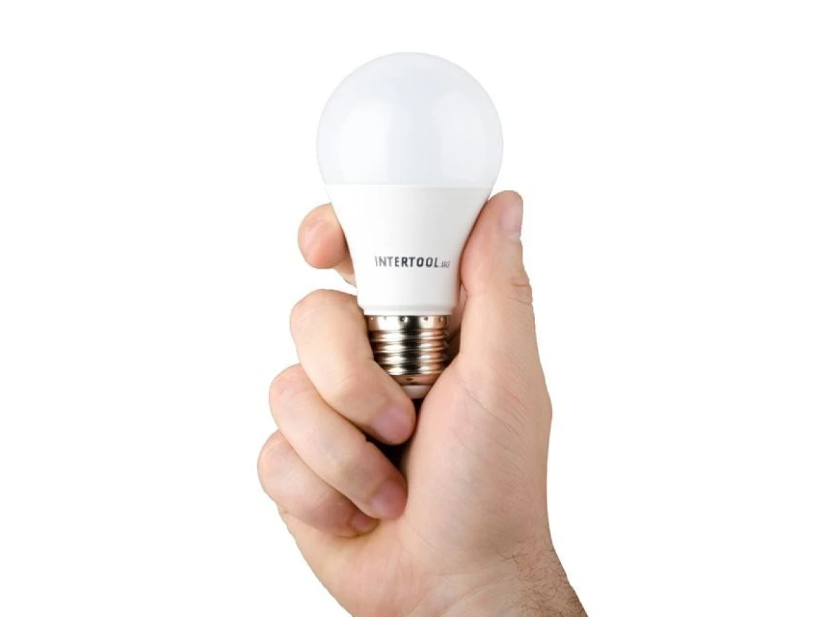 Світлодіодна лампа LED 12 Вт, E27, 220 В INTERTOOL LL-0015 