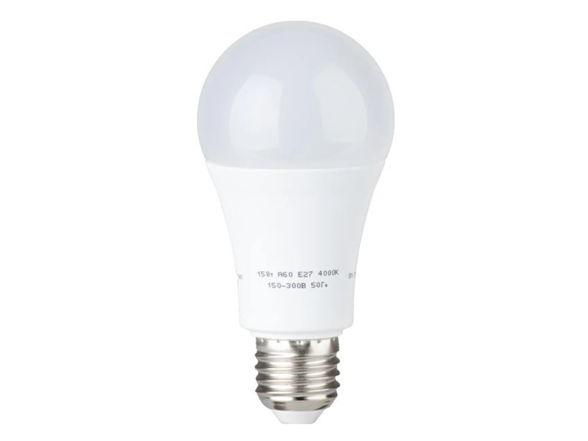 Светодиодная лампа LED 15 Вт, E27, 220 В INTERTOOL LL-0017 