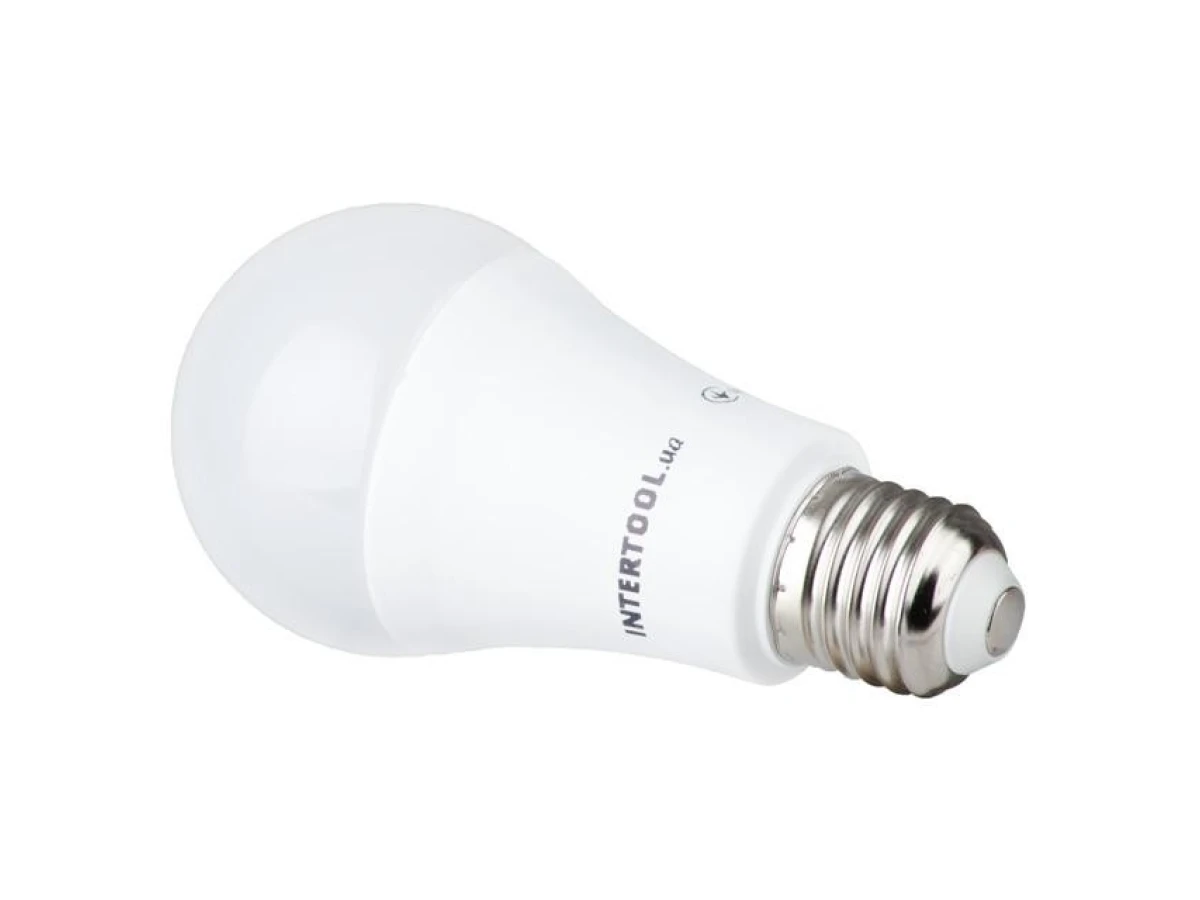 Светодиодная лампа LED 15 Вт, E27, 220 В INTERTOOL LL-0017 