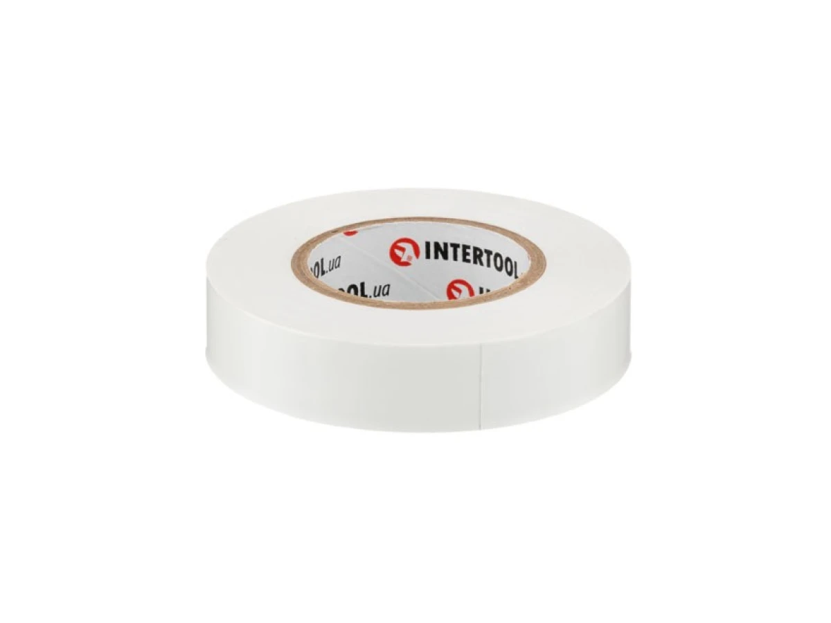 Стрічка ізоляційна, 17 мм * 20 м * 0.15 мм, біла INTERTOOL IT-0053 