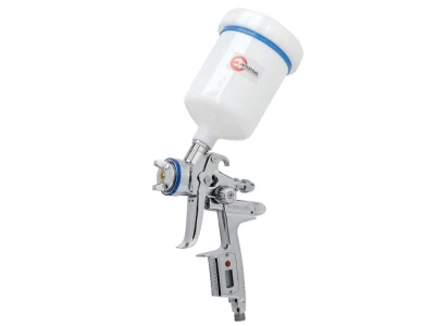 HVLP II Профессиональный розпилювач фарби 1.3 мм, верхний пластиковий бачок 600 мл Digital INTERTOOL PT-0105D