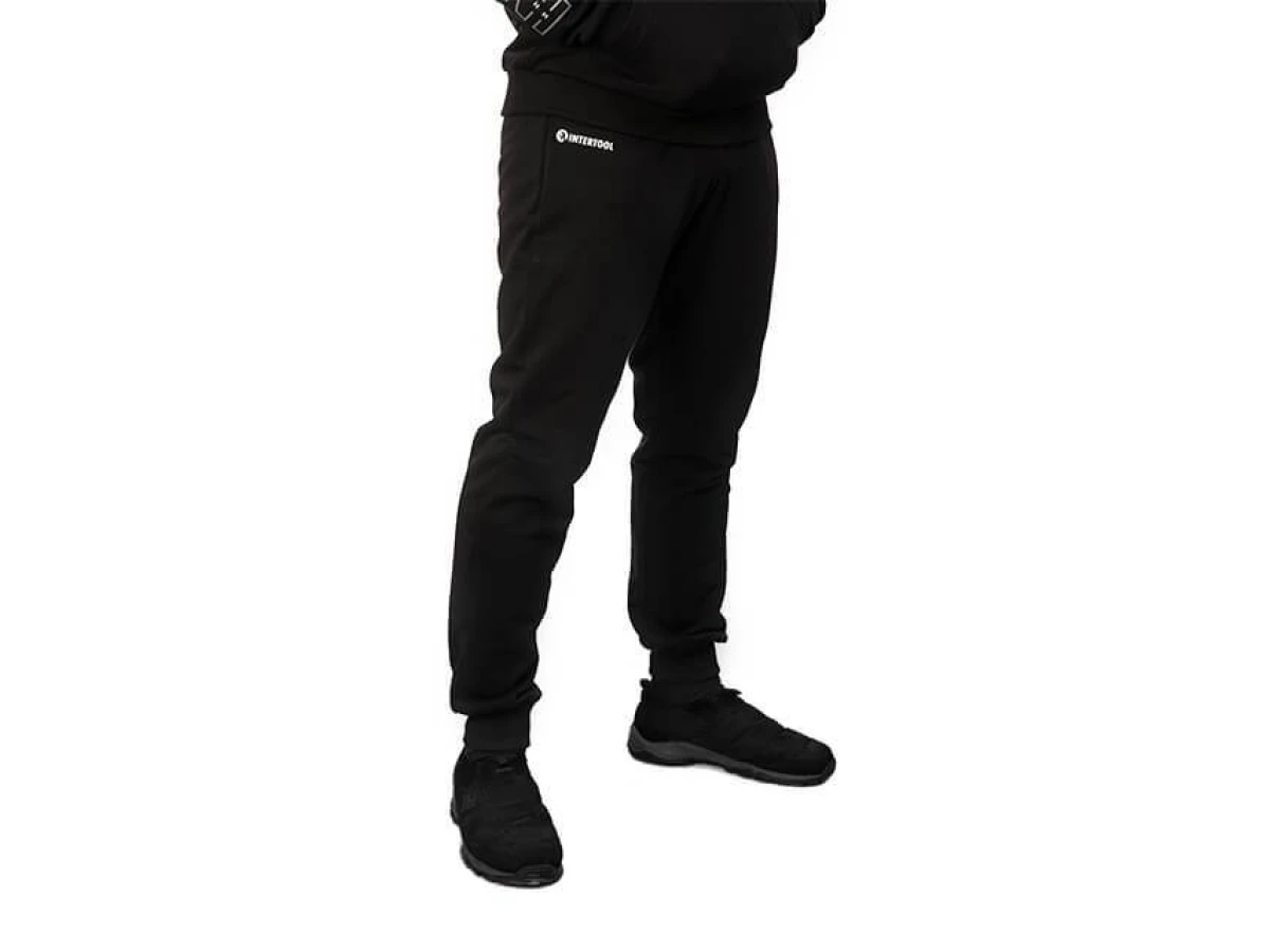 Брюки черные, трикотаж, M INTERTOOL SP-4007 