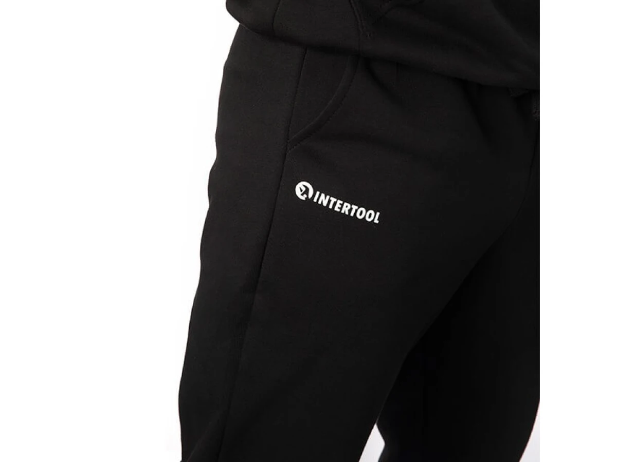 Штани чорні, трикотаж, XXL INTERTOOL SP-4010 