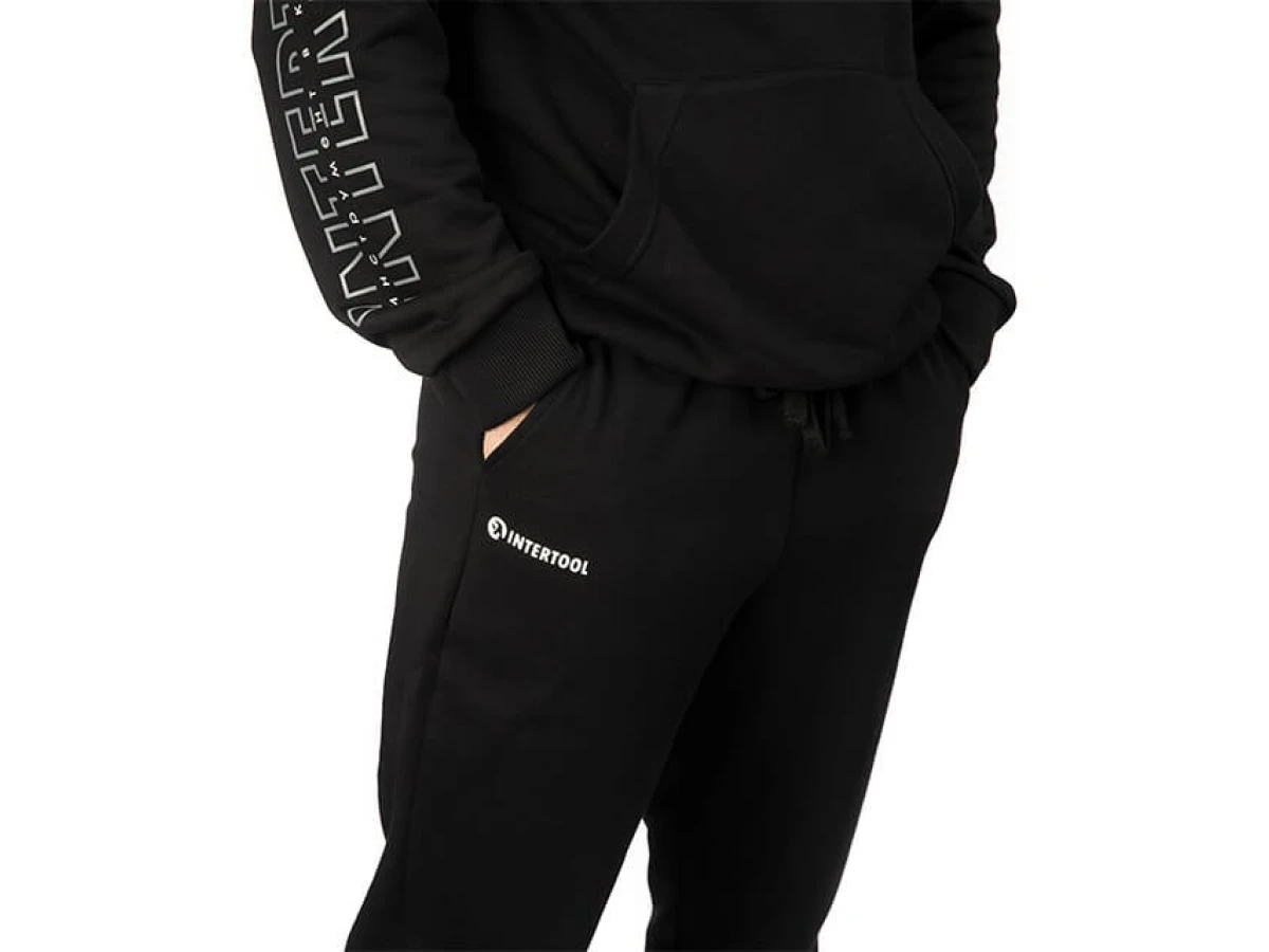 Штани чорні, трикотаж, XXL INTERTOOL SP-4010 