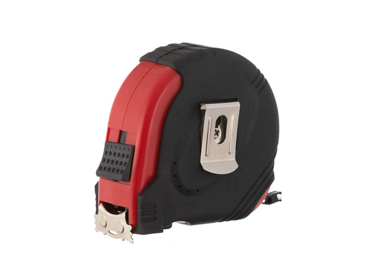 Рулетка з металевим полотном 10м x 25мм, три стопора полотна INTERTOOL MT-0110 